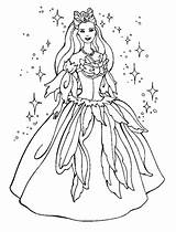 Coloring Princess Pages Fairy Kids Popular sketch template