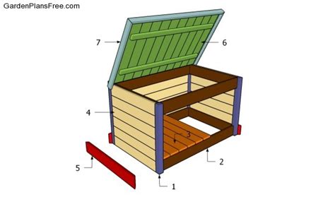 building plans   deck storage box