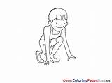 Coloring Pages Athlete Children Sheet Title sketch template
