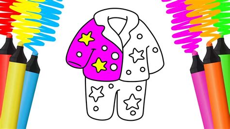 Como Desenhar E Colorir Pijama Pintar E Aprender Para