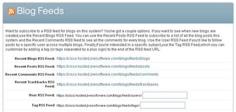 aggregate rss feeds   cisco learning network