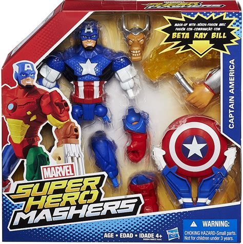 marvel super hero mashers battle upgrade captain america action figure