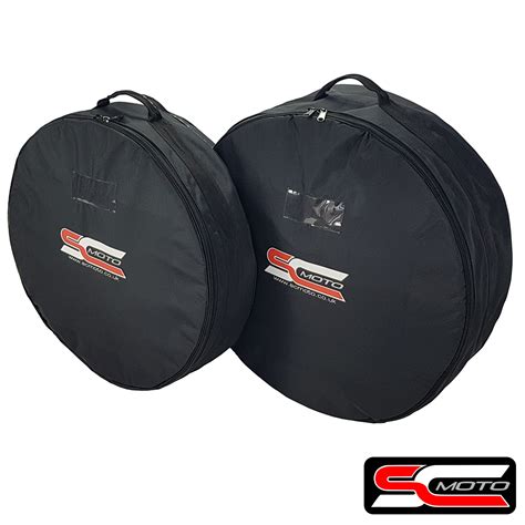 front rear wheel protective padded case black
