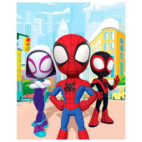 spidey   amazing friends street mural officially licensed mar