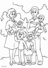 Coloring Family Pages Popular Preschool sketch template