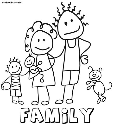 family coloring pages coloring pages    print