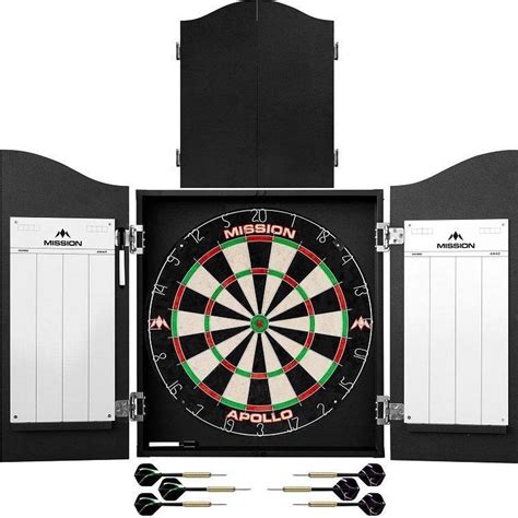 bolcom abc darts dartkabinet  sets dartpijlen en dartbord kabinet