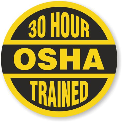 hour osha trained hard hat stickers safety helmet decals foreman usa