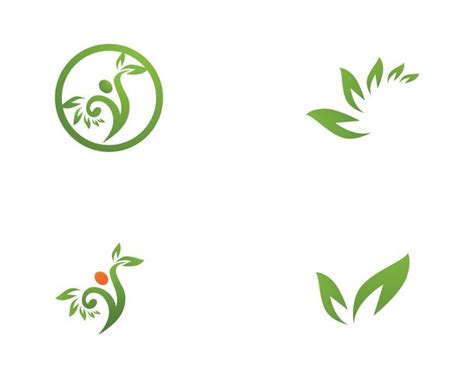 blattgruen natur logo und symbol vorlage  kostenlos vector