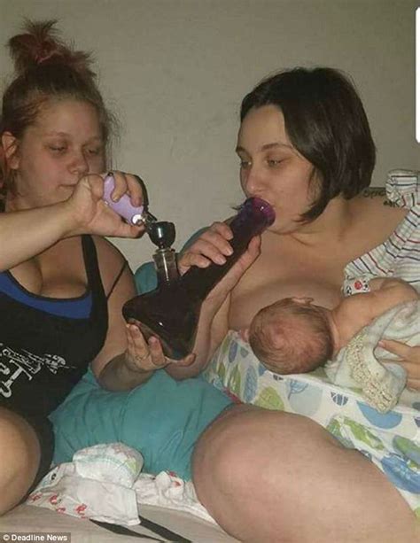oregon mother smokes from a bong while breastfeeding daily mail online