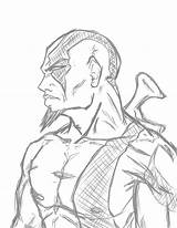 Kratos War God Coloring Drawings Pages Deviantart Template Search sketch template