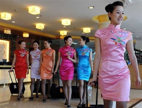 sichuan stewardess with sexy cheongsam style ~ world