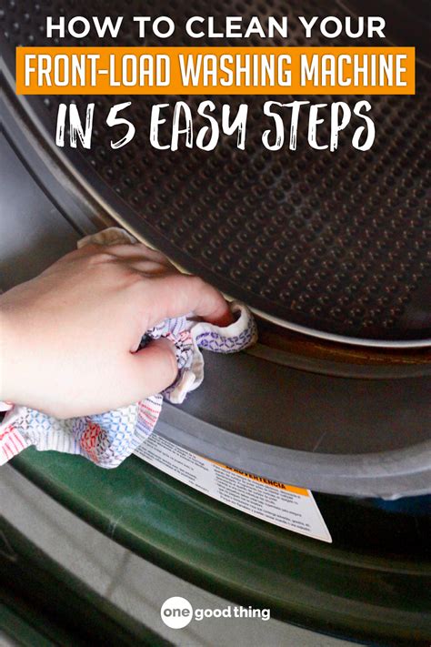 clean  front load washing machine   easy steps