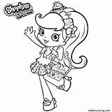 Coloring Pages Shoppies Cute Kids Printable sketch template