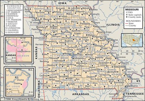 printable missouri county map printable map   united states