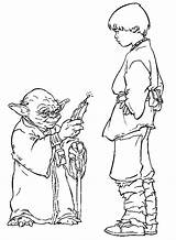 Coloring Yoda Wars Star Pages Print Clipart sketch template