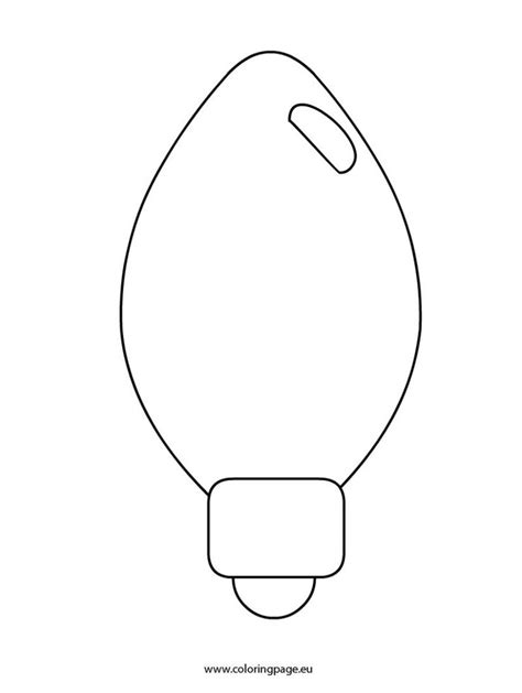coloring pages christmas light template triachnid  bulb