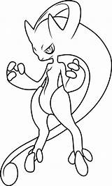 Mewtwo Coloring Coloringonly Pokémon Tapu Coloringpages101 sketch template