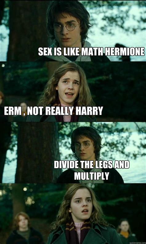 Sex Is Like Math Hermione Erm Not Really Harry Divide