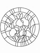 Coloring Stained Glass Pages Printable Window Flower Sheets Print Medieval Easter Tiffany Colouring Kids Patterns Flowers Stain Color Online Adult sketch template