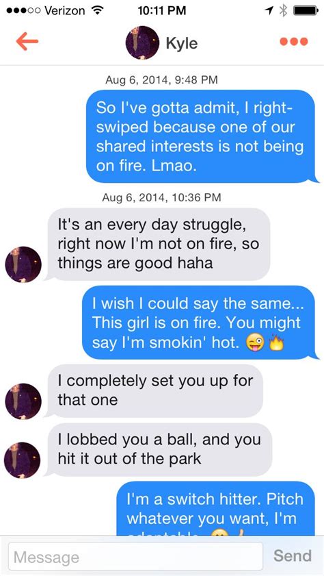 Best Start To A Tinder Convo Ever Pick Up Lines Funny