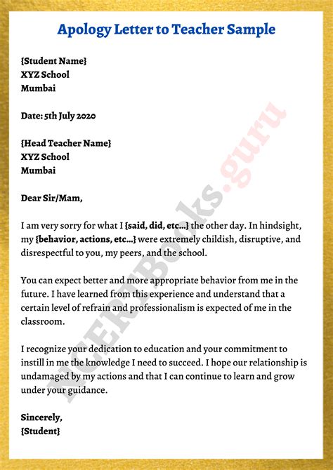 apology letter format samples tips    write  apologize letter