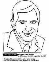 Prime Canadian Coloring Turner Minister Crayola Pages sketch template