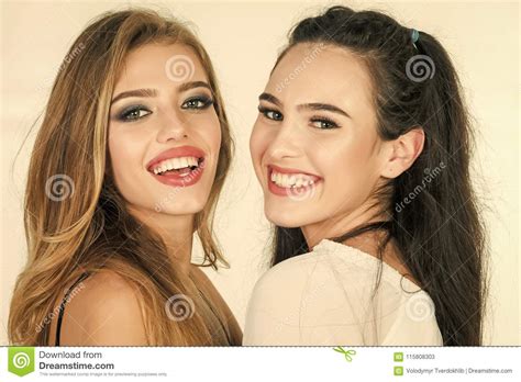 women with long hair lesbian stock image image of