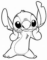 Stitch Coloring Pages Printable Disney Drawings Lilo sketch template