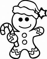 Christmas Gingerbread Coloring Man Pages Color Getcolorings Kids Sheets Gingerbrea Printable sketch template
