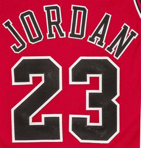 lot detail   michael jordan chicago bulls game worn road jersey