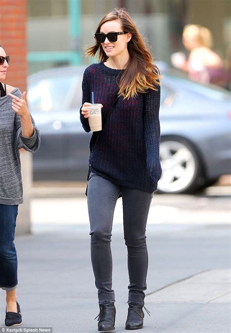 olivia wilde shows off trim figure in skinny jeans just