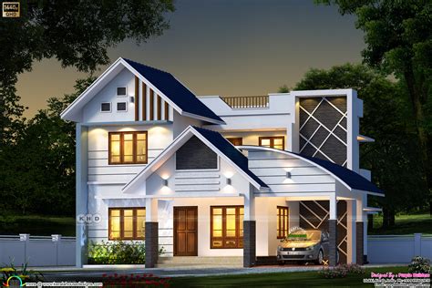 modern sloping roof house  cazina designs kerala home design  vrogue