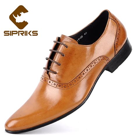 sipriks pointe toe light brown oxford shoes  men elegant mens formal