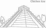Piramide Teotihuacan Piramides Relacionada Imagui Mayas sketch template