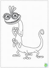 University Coloring Monsters Pages Popular Coloringhome sketch template