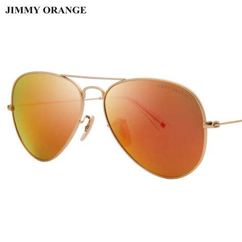 jimmy orange polarized aviator sunglasses women men pilot uv400