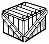 Crate Drawing Wooden Clipartmag Box sketch template