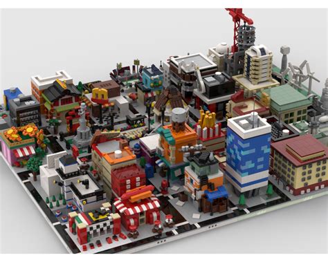 lego moc modular city build    mocs  gabizon rebrickable build  lego
