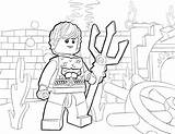 Lego Coloring Superhero Pages sketch template