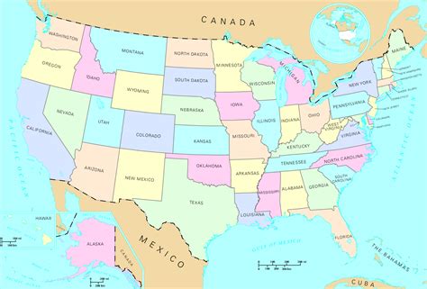 map  united states  large images