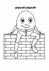 Dumpty Humpty Coloring Pages Wall Drawing Sketch Sitting Print Printable Kids Coloringsky Paintingvalley sketch template