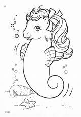 Pony Coloring Little Pages Vintage G1 Mermaid Drawing Colouring Adult Sea Color Flickr Book Horse Cute Kids Cartoon Ponies Books sketch template