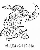 Skylanders Creeper Grim Undead Kolorowanki Saison Dzieci Series1 Spyro Bestcoloringpagesforkids sketch template