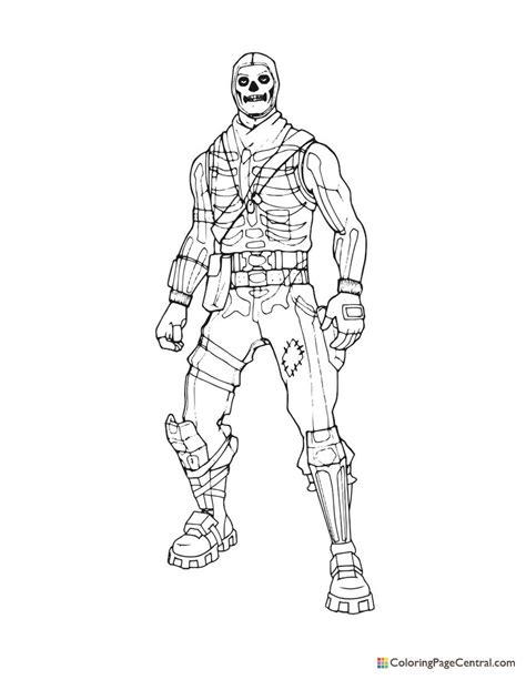 fortnite coloring pages ghoul trooper