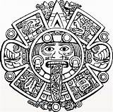 Aztec Calendar Coloring Pages Stone Drawing Tattoo Drawings Mayan Calender Sketch Clipart Mandala Designs Getdrawings Symbols Sun Printable Tribal Isaac sketch template