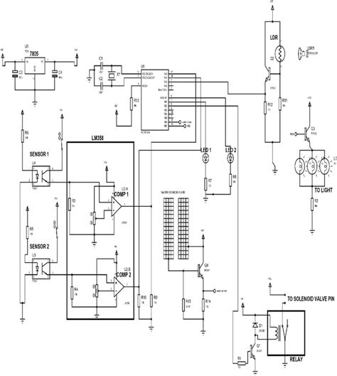 complete circuit diagram   automatic indoor water dispenser pin