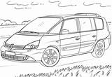 Renault Espace Coloring Pages Duster Plymouth Supercoloring Drawing Template sketch template