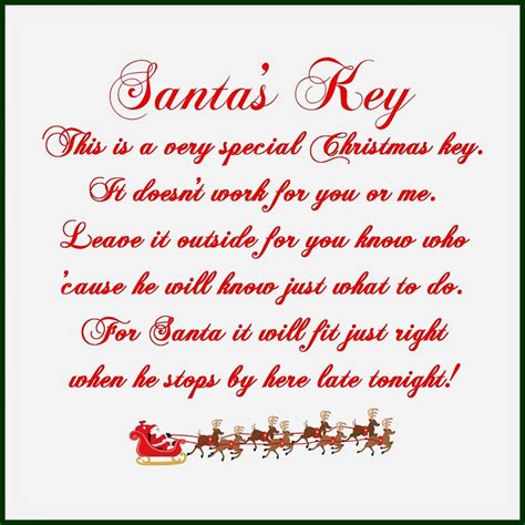 printable santa  magic key poem printable printable word searches