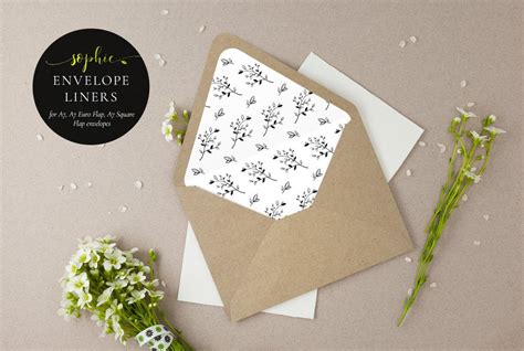 printable  envelope liner template addictionary